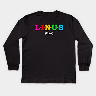 Linus - Flax. Kids Long Sleeve T-Shirt